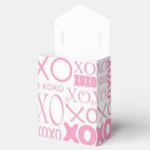 Roze en witte struikgewas en Kisses Pattern Favor  Bedankdoosjes (Geopend)