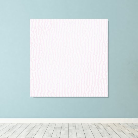 Roze en witte tinten canvas afdruk (Insitu (Houten vloer))