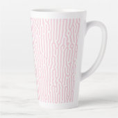 Roze en witte tinten latte mok (Rechts)