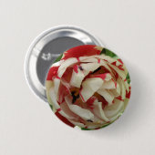 Roze en witte Tulp Button (Voorkant /achterkant)