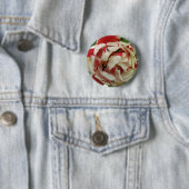 Roze en witte Tulp Button (In situ)