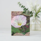 Roze en witte vellen BindWeed Briefkaart (Staand voorkant)