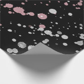 Roze en witte verf cadeaupapier (Hoek)