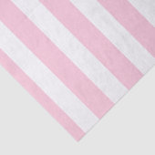 Roze en witte verticale strips Shabby Chic Stripe Tissuepapier (Detail)