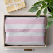 Roze en witte verticale strips Shabby Chic Stripe Tissuepapier (Geschenk)