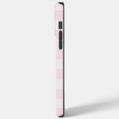 Roze en witte vierkanten Case-Mate iPhone case (Achterkant / Links)