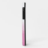 Roze en witte vlekken met achtergrond van krantenp Case-Mate iPhone case (Achterkant/links)