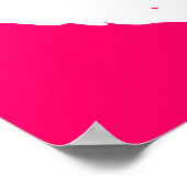 Roze en witte vlokken poster (Hoek)