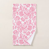 Roze en witte vochtige vocht bad handdoek (Handdoek)