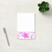 roze en witte voetballen girale sport post-it® notes (Kantoor)