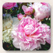 Roze en witte volken drankjes onderzetter (Voorkant)