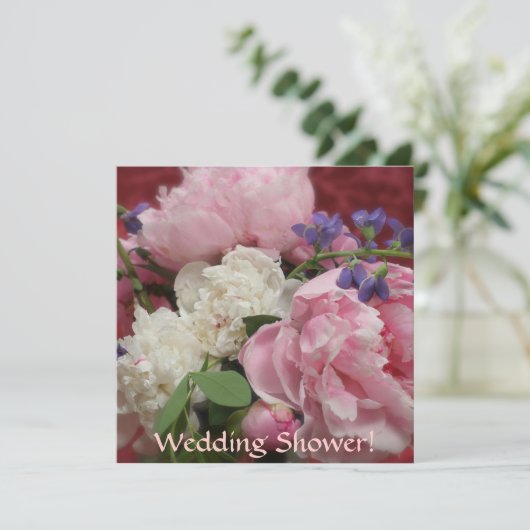 Roze en witte volken kaart (Staand voorkant)