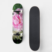 Roze en witte volken skateboard (Voorkant)