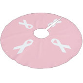 Roze en witte vorm van lint kerstboom rok (Gekanteld)