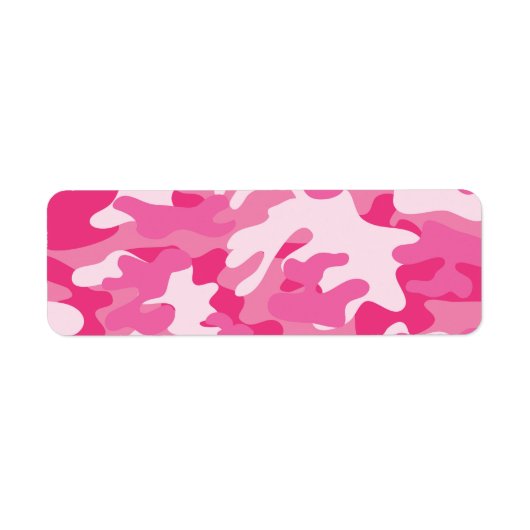 Roze en witte vormgeving etiket (Voorkant)