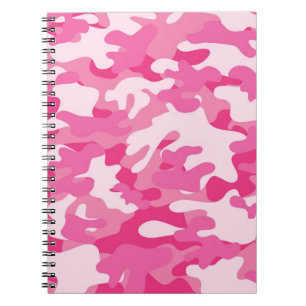 Roze en witte vormgeving notitieboek