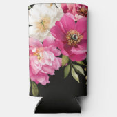 Roze en witte Waterverf pioenroos bloemenbruiloft (Achterkant)