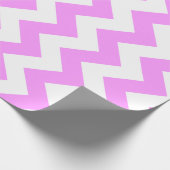 Roze en witte zigzag cadeaupapier (Hoek)