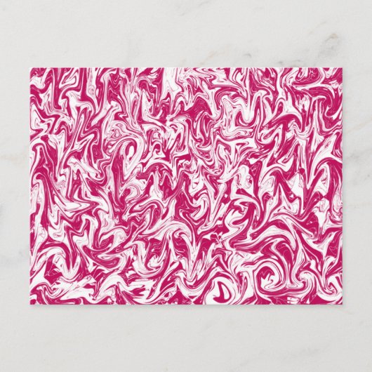 Roze en witte zwijn briefkaart (Voorkant)