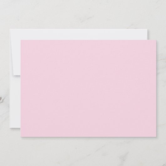 Roze en Zebra Uitnodiging (Achterkant)