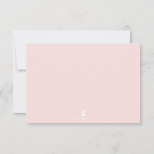 Roze en zilveren liefde en Bedankt Dank u (Achterkant)