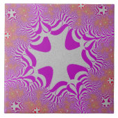 Roze en zilverkruis tegeltje (Voorkant)