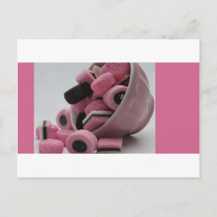 roze en zoet briefkaart