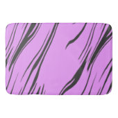 Roze en Zwart abstract Badmat (Voorkant)
