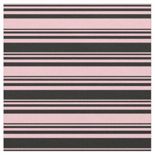 Roze en zwart gestreepte patroon stof