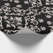 roze en zwart inpakpapier (Hoek)