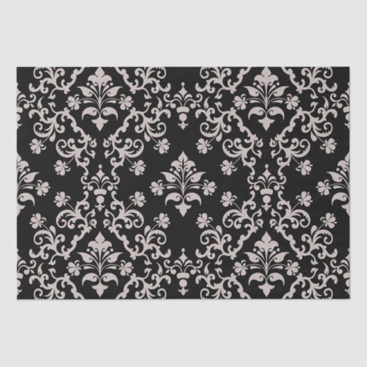  roze en zwart inpakpapier tissuepapier (Voorkant)