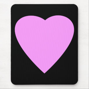 roze en zwart liefdeshart. muismat
