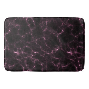 Roze en Zwart Marmer abstract Badmat