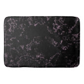 Roze en Zwart Marmer abstract Badmat (Voorkant)
