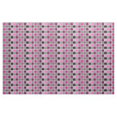 Roze en Zwart Trendy Boho Stipped Print Stof (Fat Quarter)