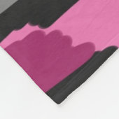 Roze en zwarte Abstracte afdrukken Fleece Deken (Hoek)