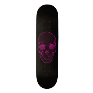 Roze en zwarte Abstracte beelden van meisjes Skateboard