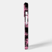 roze en zwarte abstracte Case-Mate iPhone case (Achterkant / Links)
