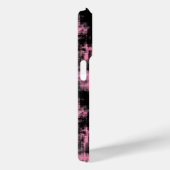 roze en zwarte abstracte Case-Mate iPhone case (Achterkant / Rechts)