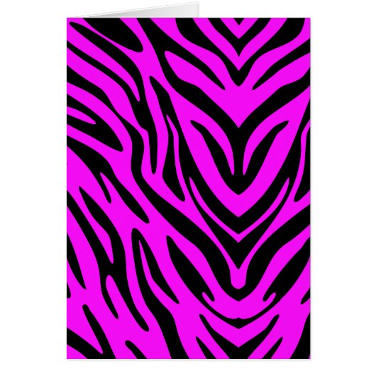 Roze en zwarte Abstracte Zebra (Voorkant)