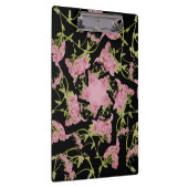 Roze en zwarte Achillea fractale kunst Klembord (Rechts)