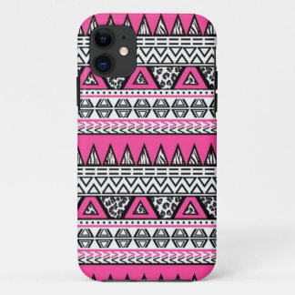 Roze en zwarte Aztec Afdrukken iPhone 5 Hoesje