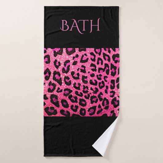 ROZE EN ZWARTE BADHANDDOEK SET! AANGEPAST ONTWERP! BAD HANDDOEK (Badhanddoek)