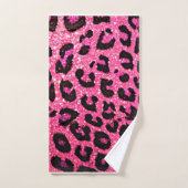 ROZE EN ZWARTE BADHANDDOEK SET! AANGEPAST ONTWERP! BAD HANDDOEK (Handdoek)