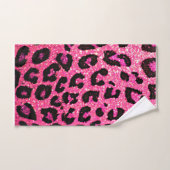 ROZE EN ZWARTE BADHANDDOEK SET! AANGEPAST ONTWERP! BAD HANDDOEK (Handdoek)