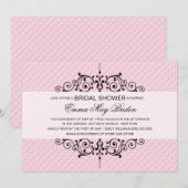 Roze en zwarte balswerpers kaart (Voorkant / Achterkant)