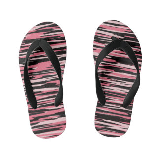 roze en zwarte camera kinder teenslippers