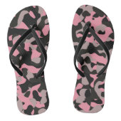 Roze en zwarte Camo Teenslippers (Voetbed)