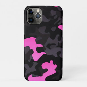 Roze en zwarte Camouflage iPhone 11 Pro Hoesje