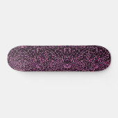 Roze en zwarte Cheetah Pattern Skateboard (Horizontaal)